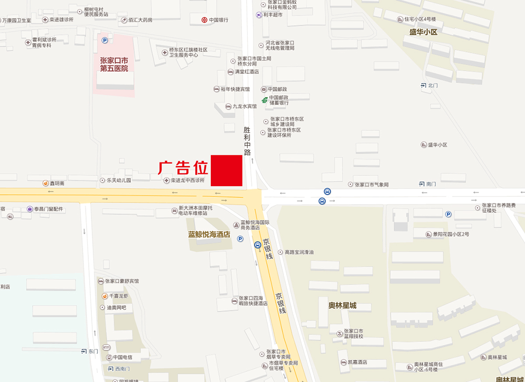 戶外三面翻樓頂廣告投放資源位置